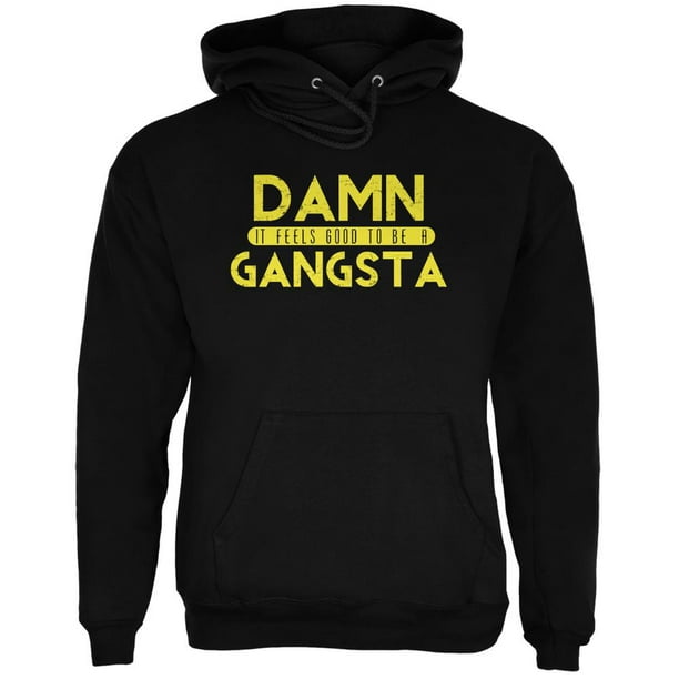 Damn It Feels Good To Be A Gangsta Black Adult Hoodie